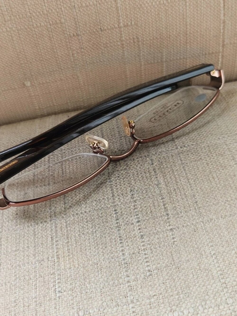 New Coach Women Glasses Frame Eyewear LAVERNE 247 TAN Half Rim Eyeglasses - Picture 6 of 13